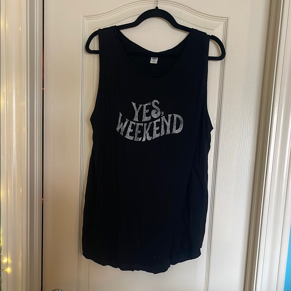 Women's Black Sleeveless Top - Yes Weekend